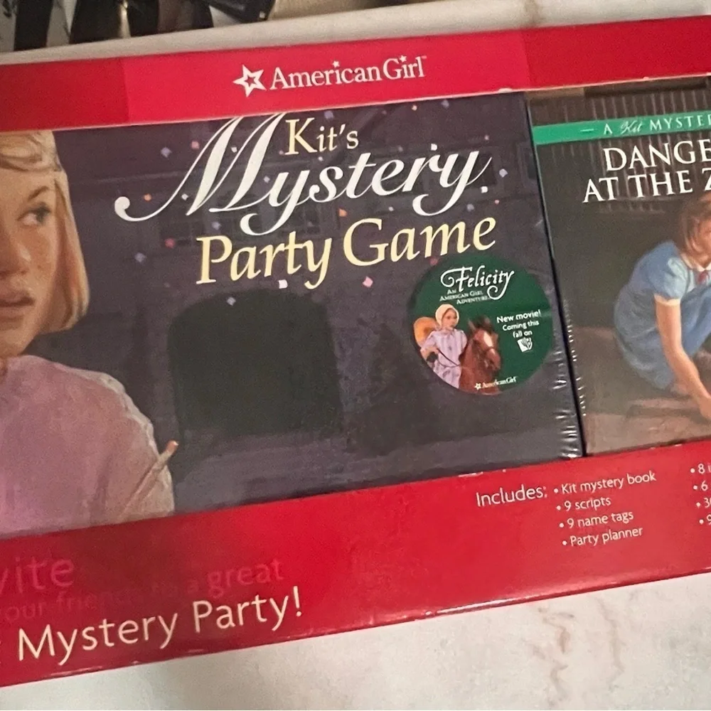 American Girl Kit's Mystery Party Board Game Host a Mystery Complete Set Sealed
